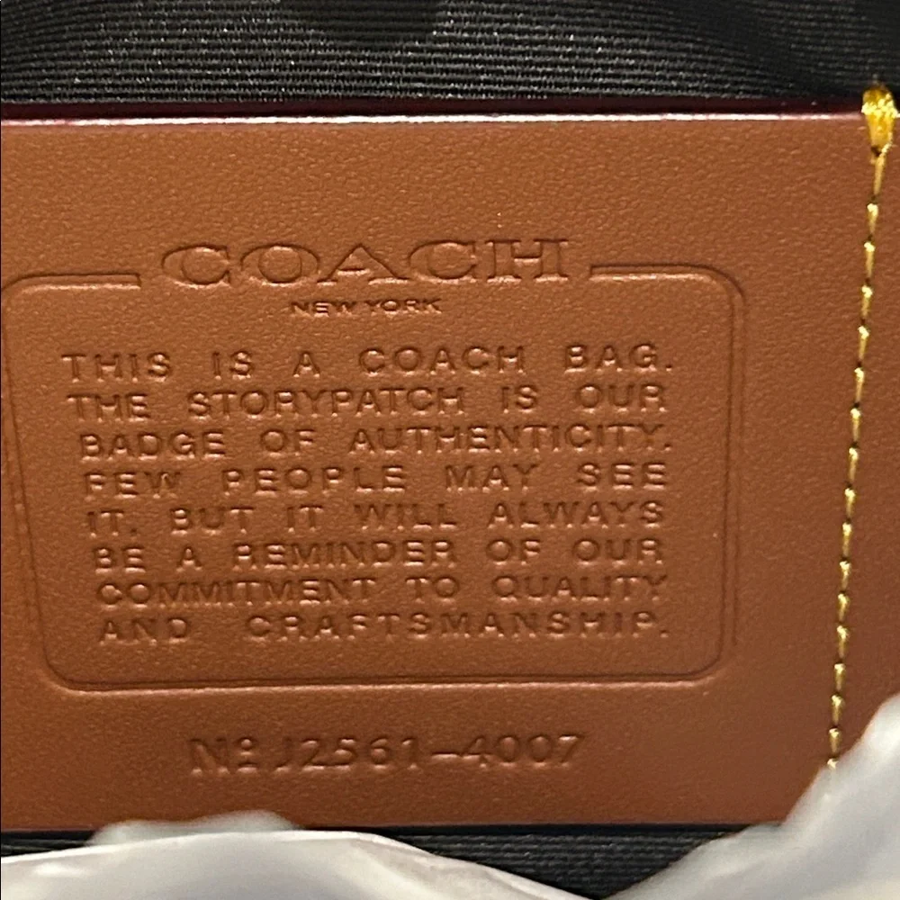 Coach (NWT) Houston Map Bag